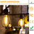 hansang E26 Edison Light Bulbs Dimmable 2700K Warm White, Vintage Edison Bulbs 60 Watt Equivalent LED, 6W Filament Light Bulbs CRI 85+, ST58 LED B...