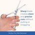 Pet Grooming Scissors Set With Round Tips For Dogs & Cats - Professional Grade Shears Safely Cut Through Dog or Cat Hair - Fur Trimming Made Easy ...