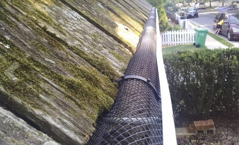 Rocky Mountain Goods 6” Gutter Guard Mesh - 20 Foot Leaf Guard Protects from Branches, Leaves, Debris - Easy Cut with Scissors to Custom Lengths -...