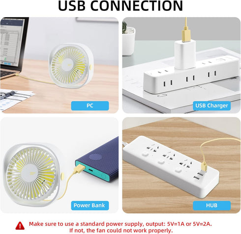 Portable Cooler Fan, Mini Desk Fan for Office Outdoor, Personal Table Air Cooler Fan(Not Air Conditioner)...