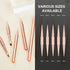9Pcs Nail Art Brushes Set, Professional Double-Ended Acrylic Liner Detail Brushes for Gel Polish Art Nail, 3D Art Nail Dotting Brush Pen for Manic...