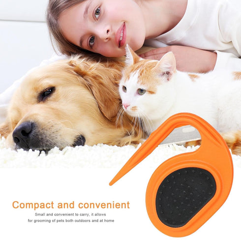 Orange Pet Knotting Comb for Cats, Grooming Combs De Knotting Comb for Removing Matted Hair, Detangling Knots for Dogs and Cats...