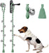 Dog Bells to Go Outside, Adjustable Dog Door Bell, Door Bells for Dogs, Quality Puppy Training Bell. Twisted Style, Lightgreen 2 pack...