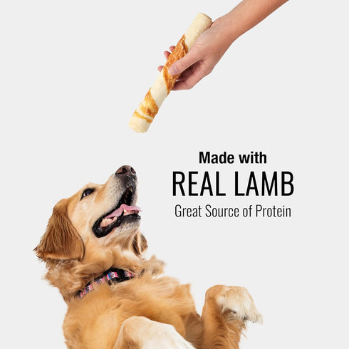 Good ‘n’ Fit Rolls Made with Real Lamb, 2 Large Rolls, Treat Your Dog to Long-Lasting and Highly Digestible Rawhide Chews...