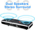 LEFON Multifunction Digital FM Radio Media Speaker MP3 Music Player Support TF Card USB Drive with LED Screen Display and Setting Timing Shutdown ...