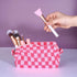 6 PCS Makeup Bag Pouch Checkered Makeup Bag Cosmetic Bag for Women Portable Zipper Make Up Pouch Travel Toiletry Bag Organizer Cute Makeup Brushes...