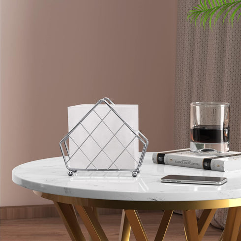 Vertical Napkin Holder for Dining Table Décor, Freestanding Metal Paper Holder for Kitchen Countertop, Heavy Duty Napkin Paper Organizer, Durable ...