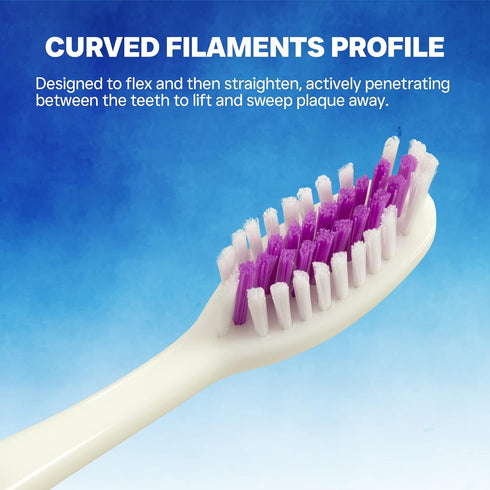 Sensation Expert Toothbrush with Care Cap, Removes Plaque and Surface Stains, Ergonomic Rubber Handle, Soft Bristles, Ideal for Adults, 8 Count (P...