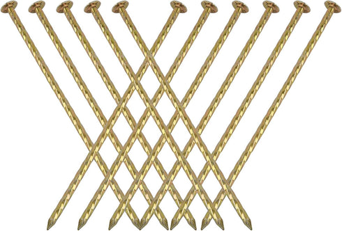Artificial Turf Stakes Galvanized, Metal Spiral Landscape Spikes for Paver Edging, 11 Count, Outdoor, Heavy-Duty, Rust Resistant Security, 8-Inch ...
