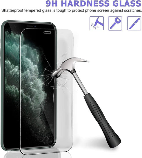 Ferilinso 3 Pack Screen Protector for iPhone 11 Pro Max with 3 Pack Tempered Glass Camera Lens Protector Phone Case Friendly Ultra Accessories Pro...