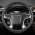 GIANT PANDA Steering Wheel Cover for GMC Sierra Acadia Terrain Yukon(Black+Gray Line-Standard Size)...