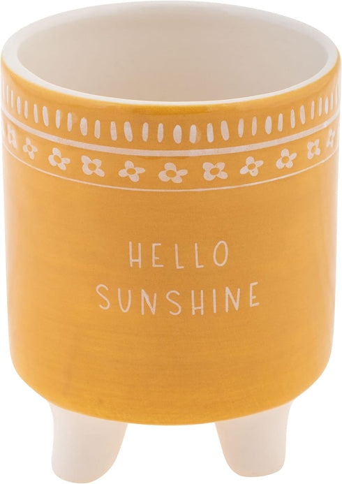 Karma, Footed Ceramic Planter Set of 2, Modern Boho Planters, Ceramic Footed Planters, Hello Sunshine...