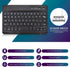 DETUOSI Universal 8.0 inch Android Tablet Case with Keyboard, Removable Wireless Bluetooth Keyboard + PU Leather Folio Book Cover + Stand, Travel ...