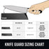 Knife Sheaths for Kitchen Knives 8"-12" Universal Knife Edge Guards Set | Knife Cover with Extra Strength | BPA-Free Knife Guards | Non-toxic and ...