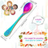 Boao 6 Pieces Kids Rainbow Spoons Stainless Steel Rainbow Toddler Cutlery Silverware Utensil Kids Child Safe Flatware for Home and Preschools...