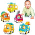 Friction Powered Push and Go Inertia Cars Small Dump Truck with Music Sound and Light Construction Vehicles Toy Trucks 1st Birthday Gifts for Kids...