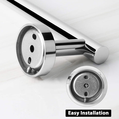 NearMoon Bathroom Towel Bar, Bath Accessories Thicken Stainless Steel Shower Towel Rack for Bathroom, Towel Holder Wall Mounted (1 Pack, Chrome Fi...