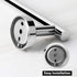 NearMoon Bathroom Towel Bar, Bath Accessories Thicken Stainless Steel Shower Towel Rack for Bathroom, Towel Holder Wall Mounted (1 Pack, Chrome Fi...