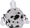 JUMISEE Cute Cow Print Canvas Crossbody Purse Small Cell Phone Bag Shoulder Handbag for Men Women Kids...