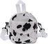 JUMISEE Cute Cow Print Canvas Crossbody Purse Small Cell Phone Bag Shoulder Handbag for Men Women Kids...