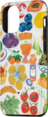 iPhone 13 Vintage Farm Market Fruit Collage Summer Aesthetic Case...