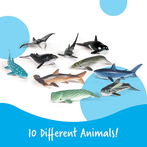 Learning Resources Ocean Animals - 50 Pieces, Ages 3+ Toddler Learning Toys, Perfect for Math Counters and Imaginative Play...