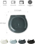 Ceramic Spoon Rest for Stove Top, Cat Cooking Spoon Holder for Kitchen Counter, Cute Spoon Rest Utensil Rest for Spatula Spoons Ladles, Dark Gray...