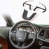 CheroCar Steering Wheel Interior Decoration Trim Kits Panel Cover for 2014-2021 Jeep Grand Cherokee, for 2015-2021 Dodge Challenger/Charger, for 2...