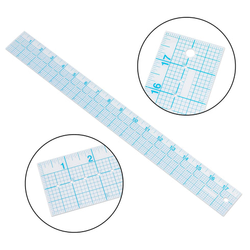See-Thru Accurate Positioning and Marking Sewing Clear Ruler 2 x 18 inch...