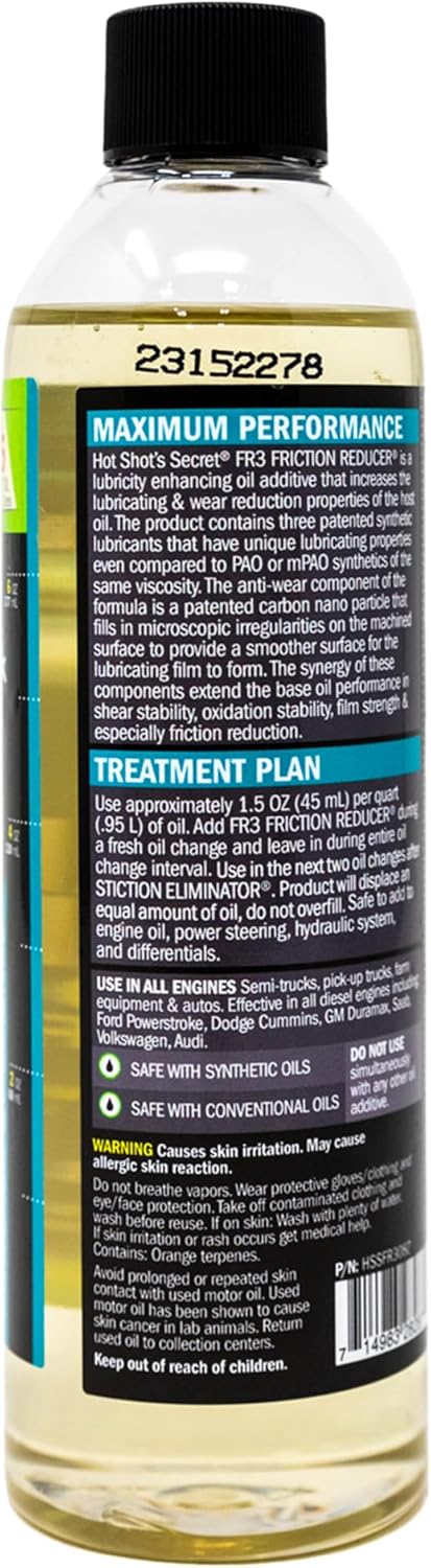 Hot Shot's Secret - HSSFR308Z FR3 Friction Reducer 8 fl. oz....