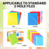 WOT I Telescoping 3 Ring Binder, Flexible Binder with Expandable Spine, Flat Thin Binder for School Office Home Use, Holds 160 Sheets 8.5x11 inch ...