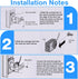 2 Pack Garage Safety Sensor Kit Garage Door Sensors 41A5034 Garage Door Openers Parts Garage Door Sensors Replacement Compatible with Liftmaster/C...