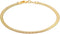Barzel 18K Gold Plated Herringbone Snake Anklet for Women, 10 Inches - Made in Brazil...