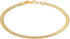 Barzel 18K Gold Plated Herringbone Snake Anklet for Women, 10 Inches - Made in Brazil...
