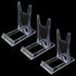 Acrylic Plate Stands FMHXG 3PCS Two Part Adjustable Clear Acrylic Plastic Display Stand Easel, Plastic Display Holders...