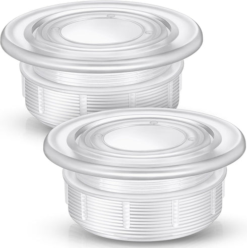Sadnyy 2 Sets Parasol Umbrella Hole Ring Plug and Cap Set Outdoors Deck Table Hole Cover Insert Thicker Umbrella Plug for Patio Table Yard (Clear)...