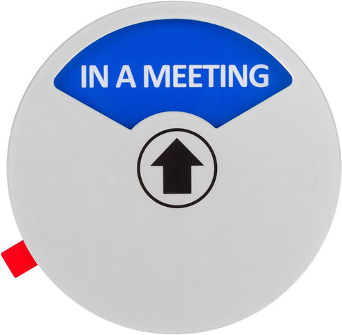 Kichwit Office Door Sign, In a Meeting, Out of Office, Welcome Please Knock, Privacy Sign for Offices, 5 Inch, Silver...