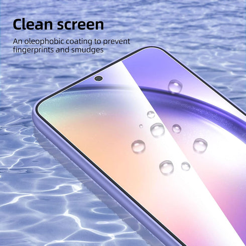 NEW'C Pack of 3 Tempered Protective Glass for Samsung Galaxy A54 5G, Scratch-Free, 9H Hardness, HD Screen Protector, 0.33 mm Ultra Clear, Ultra Re...