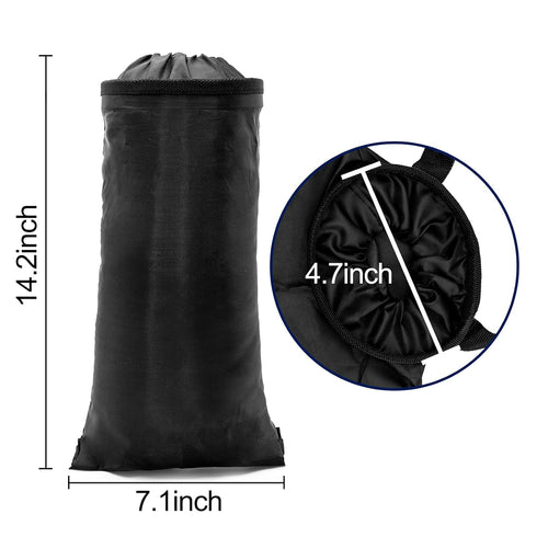 Car Trash Bag Car Trash Can Hanging Back Seat Car, Car Garbage Bag with Storage Pockets, Washable Eco-Friendly Car Garbage Can for Outdoor Traveli...