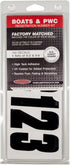 Hardline Products Series 350 Factory Matched 3-Inch Boat & PWC Registration Number Kit, Solid Black - BLK350EC...