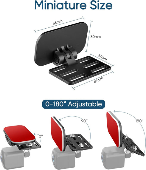 Universal Rear Camera Mount,(Adhesive-2PCS) Backup Camera Bracket Rear Dash Cam Windshield Mount, Car Rear Camera Backup Camera Holder,Rear View M...