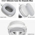 Silicone Case Cover for AirPods Max, Ear Pad Case Cover/Ear Cups Cover/Headband Cover for AirPods Max Headphones, Anti-Scratch Accessories Soft Si...