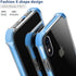 MATEPROX Compatible with iPhone XR Case Clear Anti-Yellow Heavy Duty Bumper Protective Shockproof Case for iPhone XR 6.1'' (Blue)...