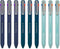 Pentel iZee 4 Colour Ballpoint Pen - Deep Blue, Deep Violet & Sky Blue Barrels - Multi Ink - Pack of 9...