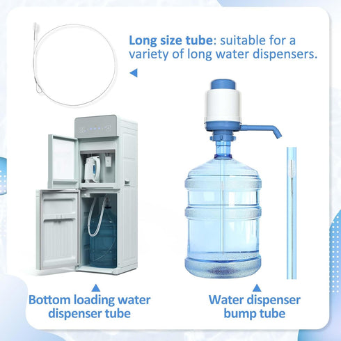 Tioncy 2 Pcs 28" Bottle Brush Cleaner Water Jug and 40'' Long Water Dispenser Brush 3 and 5 Gallon Bottle Cleaner Brush Water Jug Cleaners Nylon B...