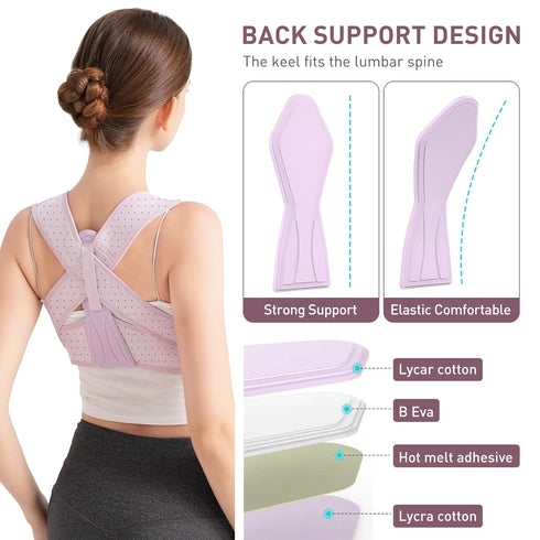Posture Corrector For Women, Adjustable Back Brace For Posture, Back Posture Corrector Providing Pain Relief From Lumbar, Neck, Shoulder, And Clav...