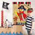 WERNNSAI Pin The Eye Patch on The Pirate - Pirate Party Games for Kids Boys 28'' x 21'' Parrot Game Poster with 24 PCS Reusable Stickers Blindfold...