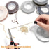Fesorsi 60ft Steel Chain for Jewelry Making, Plated Chains 6 Rolls Extender Link with Lobster Clasps Jump Rings and Plier, DIY Chains Bulk Making ...
