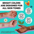 BIC BodyMark Party Pack Temporary Tattoo Marker for Skin, Premium Brush Tip, 4 Count Pack...