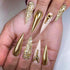 Canvalite 1500PCS Champagne Rhinestones Flat Back Gems, Nail Rhinestones Nail Art Gems with Pick Up Tweezers and Rhinestone Picker Dotting Pen, Na...